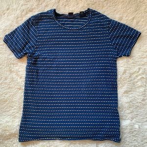 Scotch&Soda Women’s Blue textured tee Sz SM